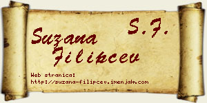 Suzana Filipčev vizit kartica